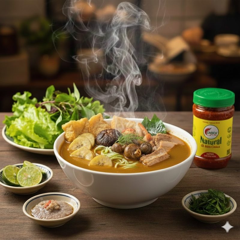 bún ốc chuối đậu đặc sắc