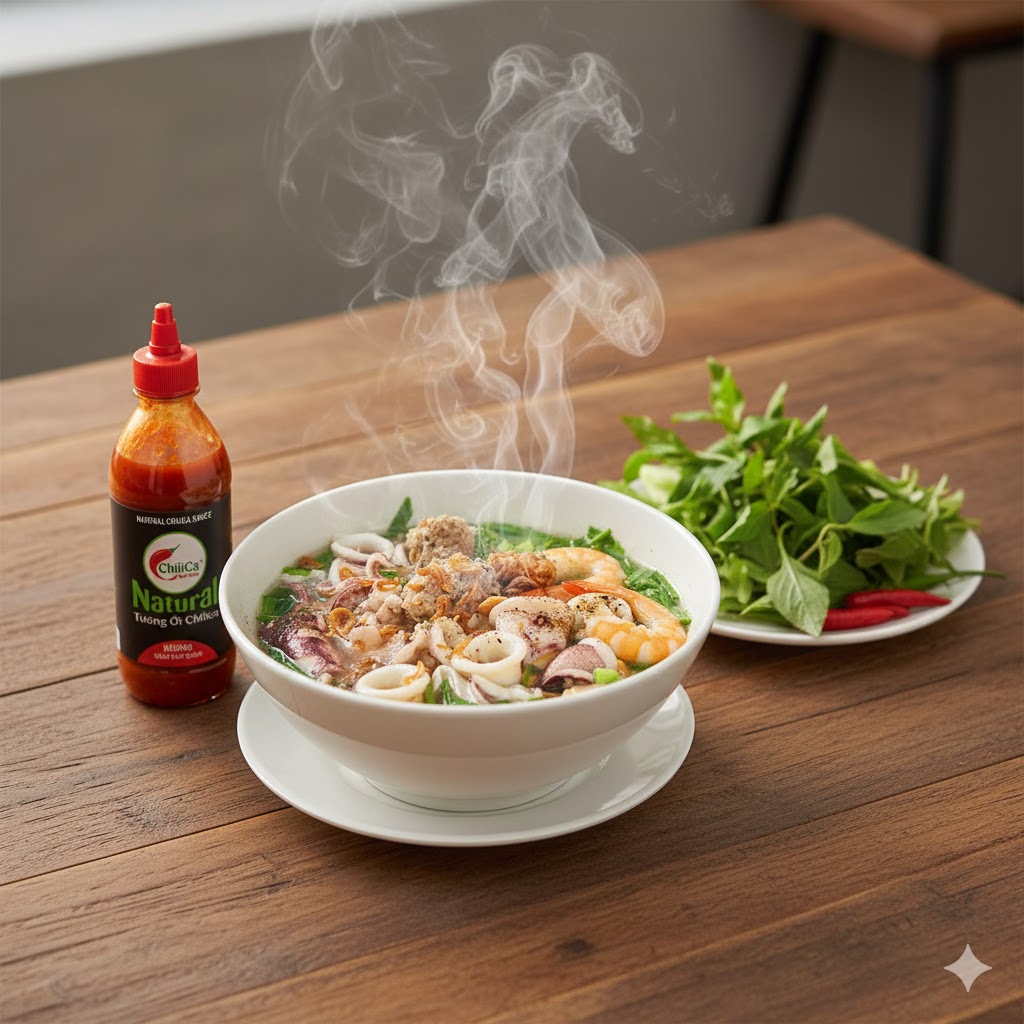 Hủ tiếu ăn cùng ChiliCa